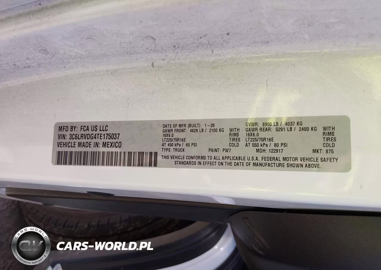 2026 Ram Promaster 2500 Tradesman High Roof 159 Wb W-Pass Seat VIN:3C6LRVDG4TE175037 - 9