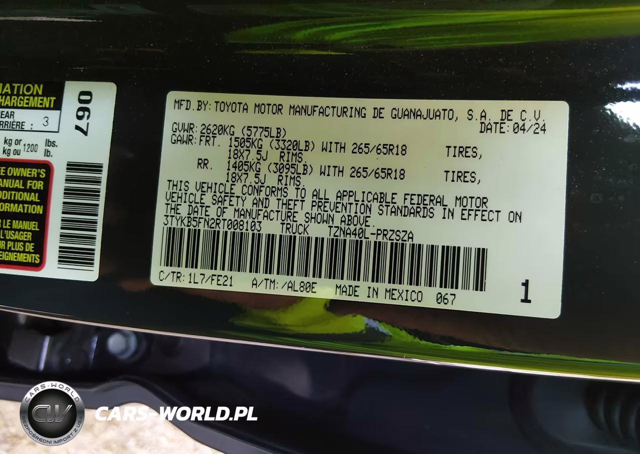 2024 Toyota Tacoma Trd Sport VIN:3TYKB5FN2RT008103 - 9
