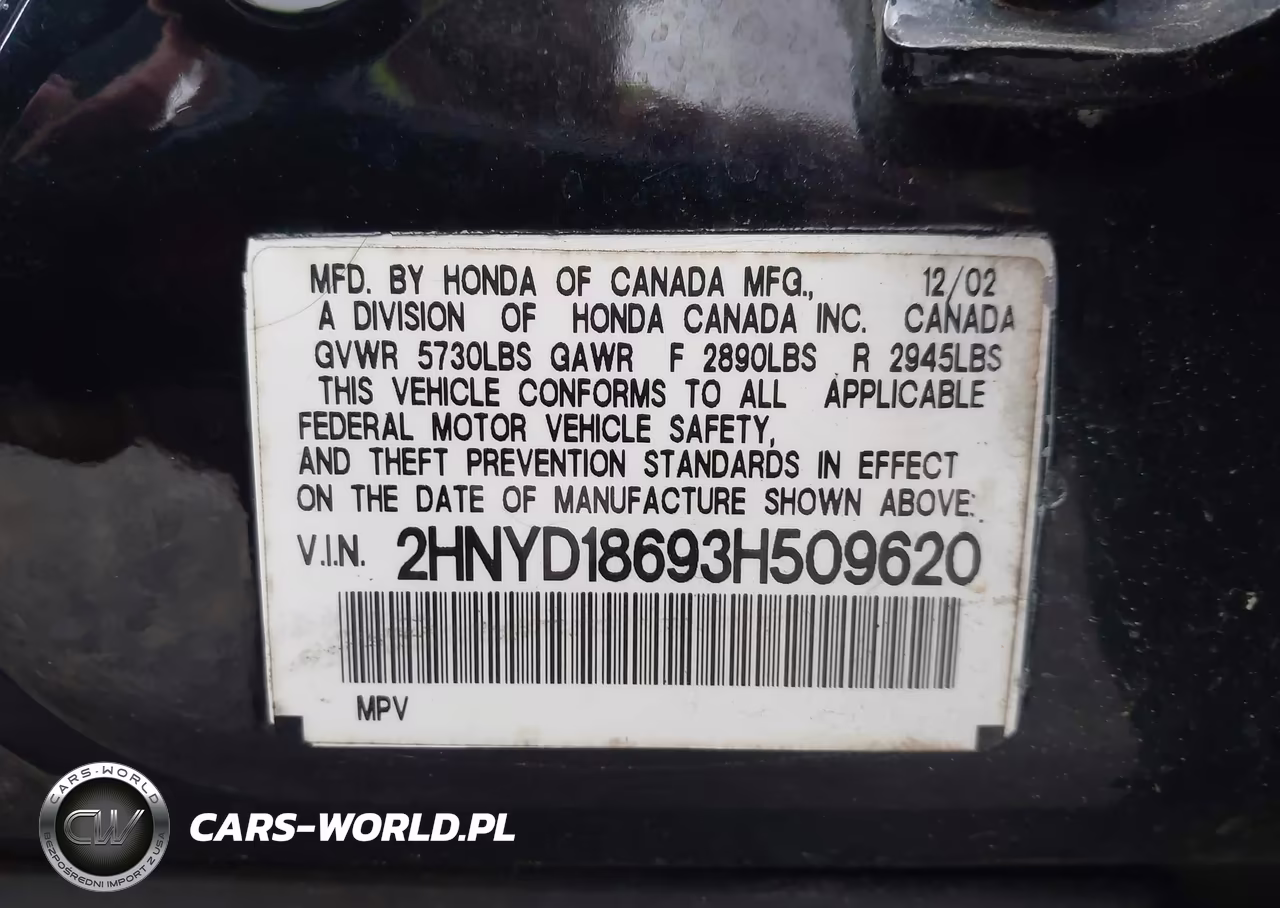 2003 Acura Mdx VIN:2HNYD18693H509620 - 9