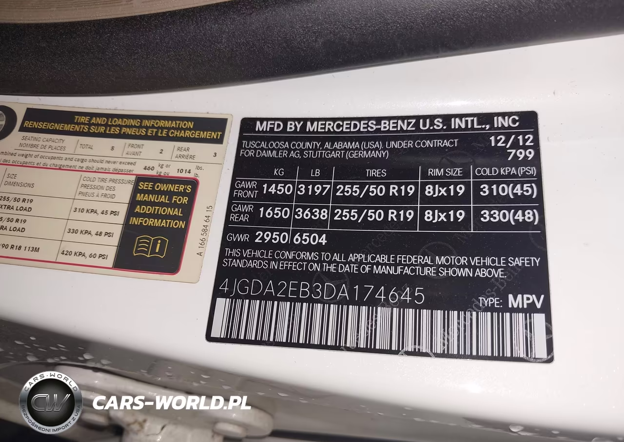 2013 Mercedes-Benz Ml 350 Bluetec 4Matic VIN:4JGDA2EB3DA174645 - 9
