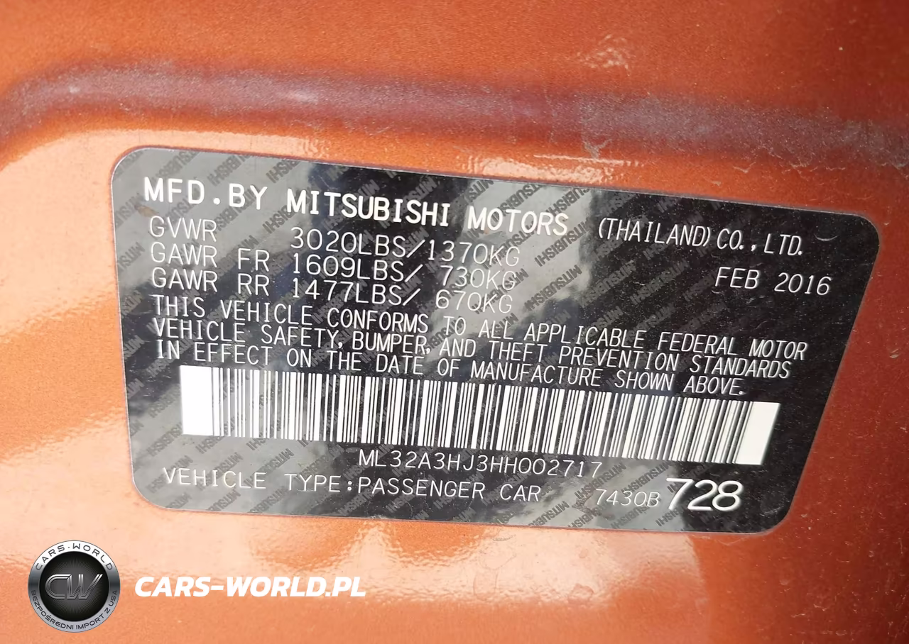 2017 Mitsubishi Mirage Es VIN:ML32A3HJ3HH002717 - 9