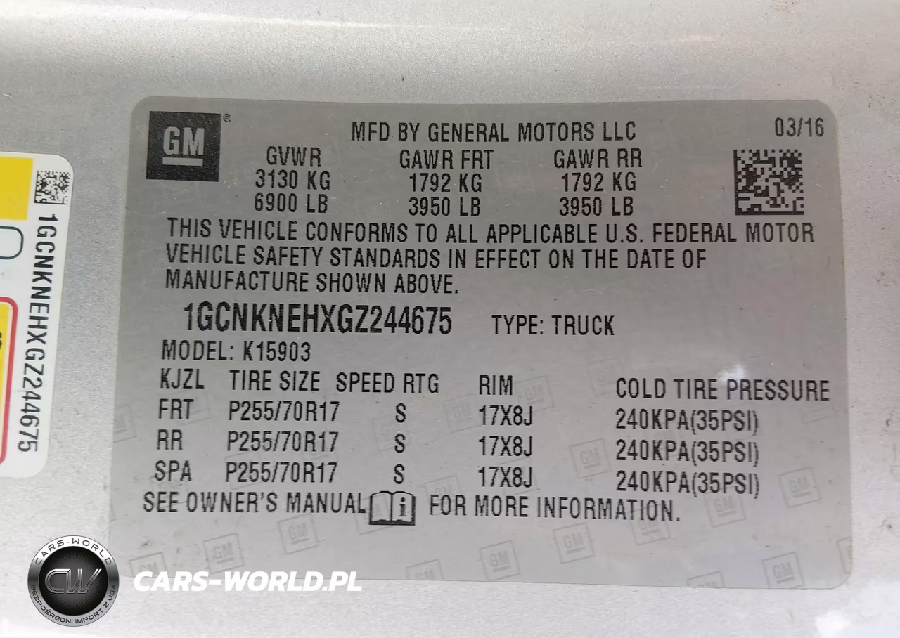 2016 Chevrolet Silverado 1500 Work Truck VIN:1GCNKNEHXGZ244675 - 9