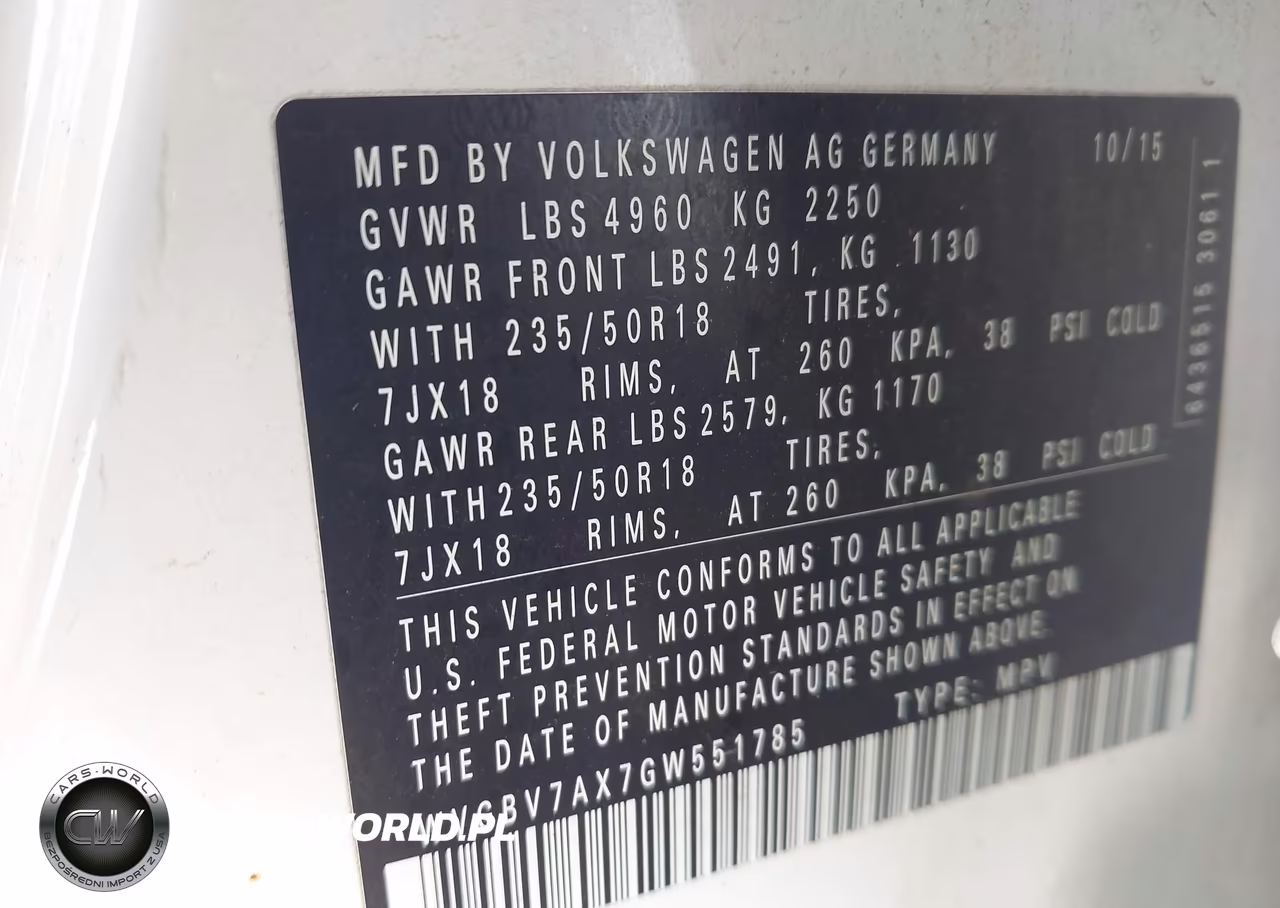 2016 Volkswagen Tiguan Se VIN:WVGBV7AX7GW551785 - 9