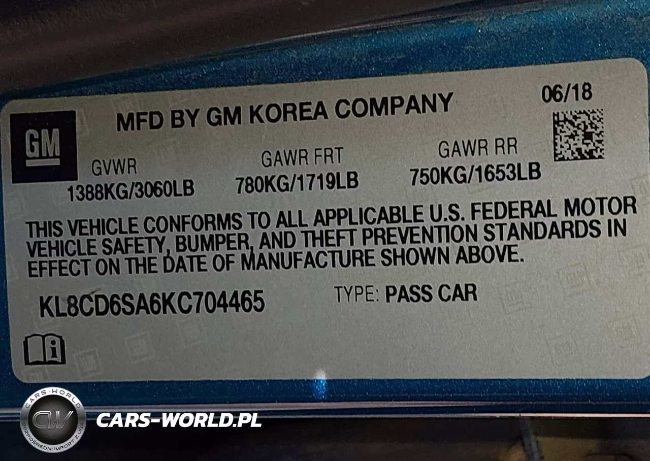 2019 Chevrolet Spark 1Lt Cvt VIN:KL8CD6SA6KC704465 - 9