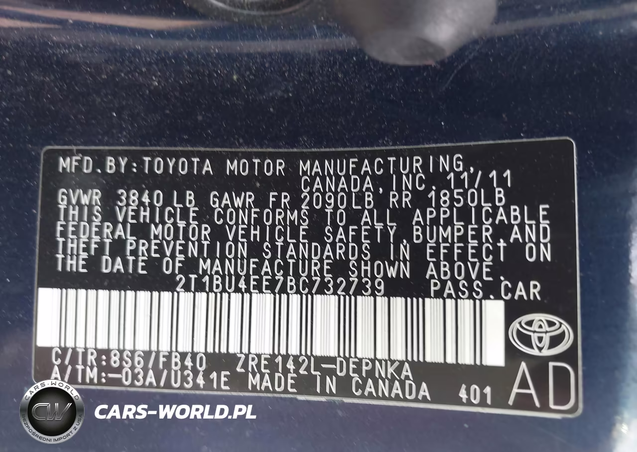 2011 Toyota Corolla Le VIN:2T1BU4EE7BC732739 - 9
