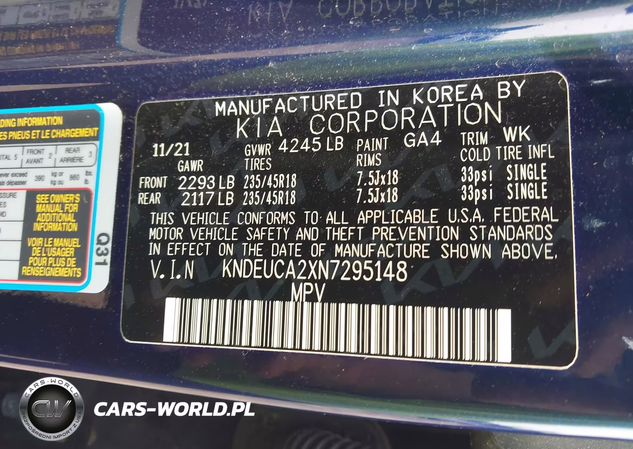 2022 Kia Seltos Nightfall Edition VIN:KNDEUCA2XN7295148 - 9