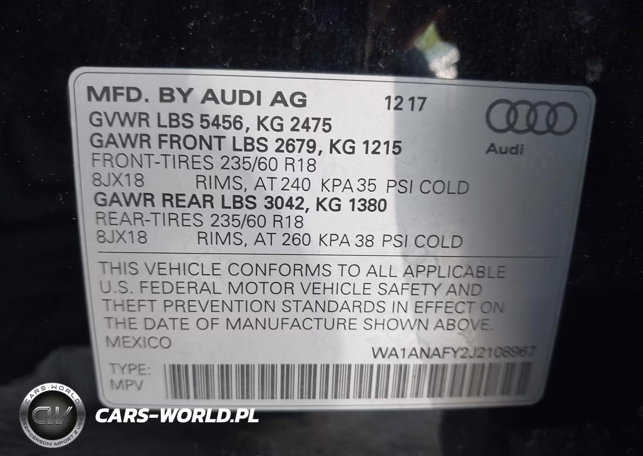 2018 Audi Q5 2.0T Premium-2.0T Tech Premium VIN:WA1ANAFY2J2108967 - 9