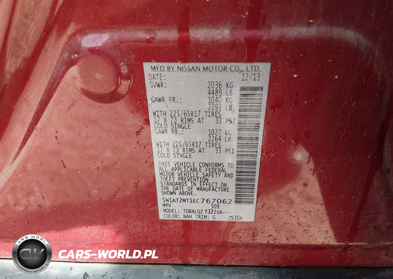 2014 Nissan Rogue Sv VIN:5N1AT2MT1EC767062 - 9