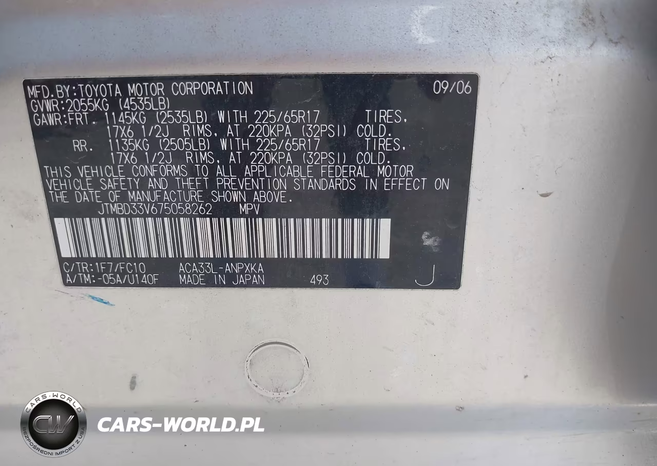 2007 Toyota Rav4 VIN:JTMBD33V675058262 - 9