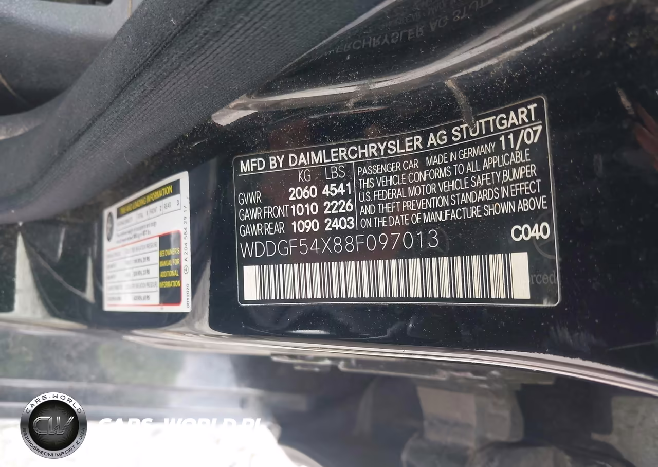 2008 Mercedes-Benz C 300 Luxury-Sport VIN:WDDGF54X88F097013 - 9