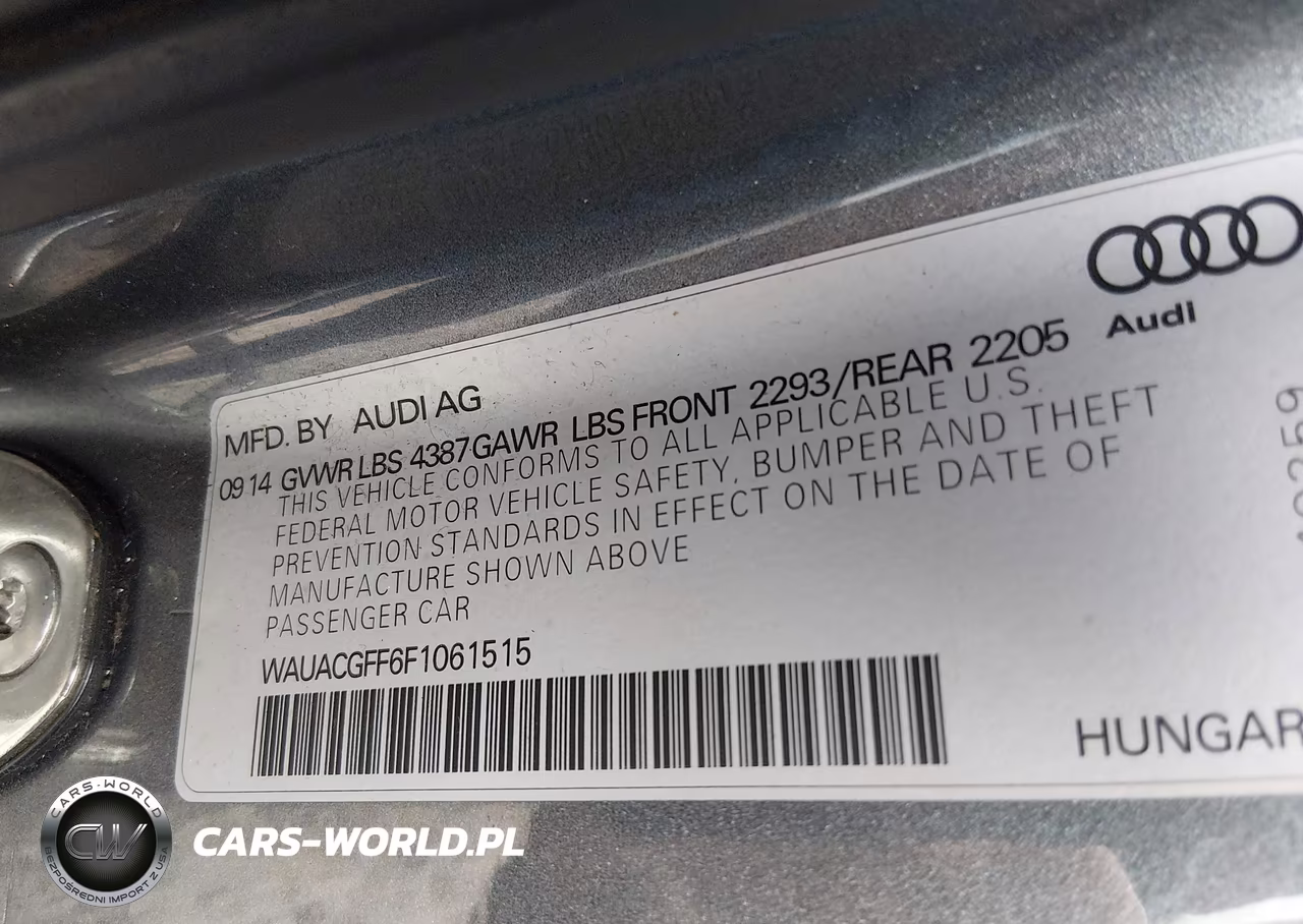 AUDI A3 PREMIUM VIN:WAUACGFF6F1061515 - 9