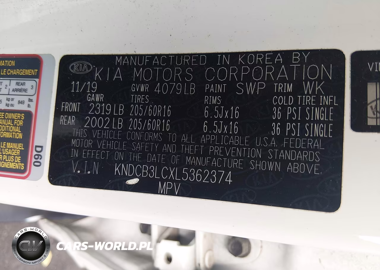 2020 Kia Niro Lx VIN:KNDCB3LCXL5362374 - 9