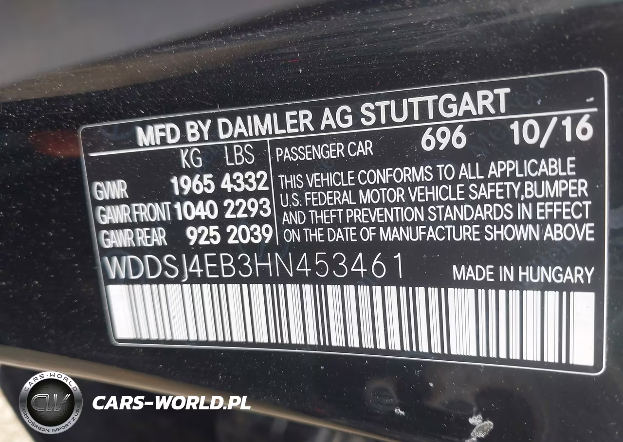 2017 Mercedes-Benz Cla 250 VIN:WDDSJ4EB3HN453461 - 9