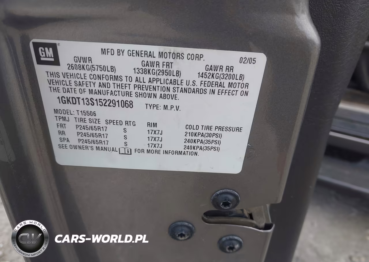 2005 GMC Envoy Sle VIN:1GKDT13S152291068 - 9