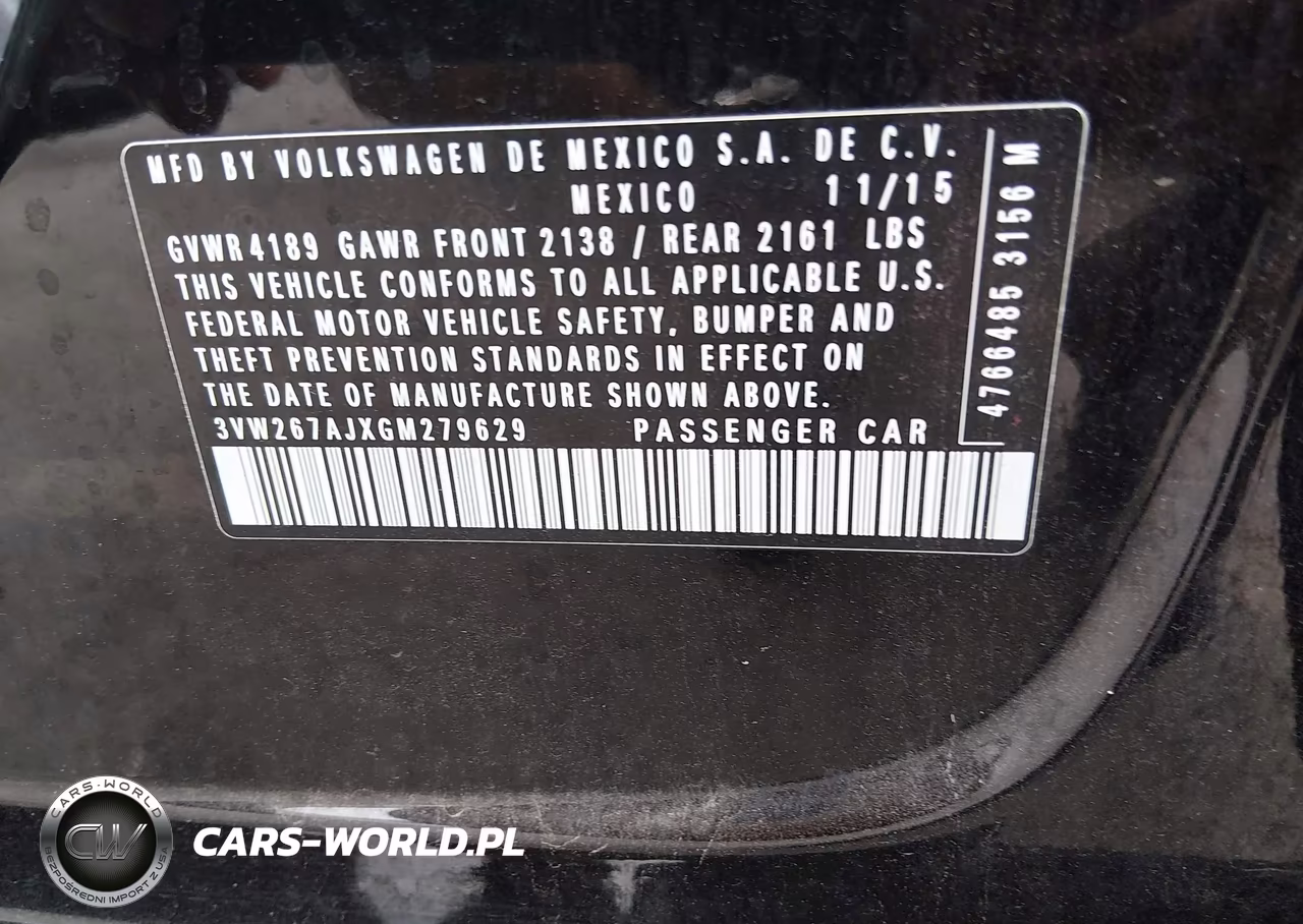 2016 Volkswagen Jetta 1.4T S VIN:3VW267AJXGM279629 - 9
