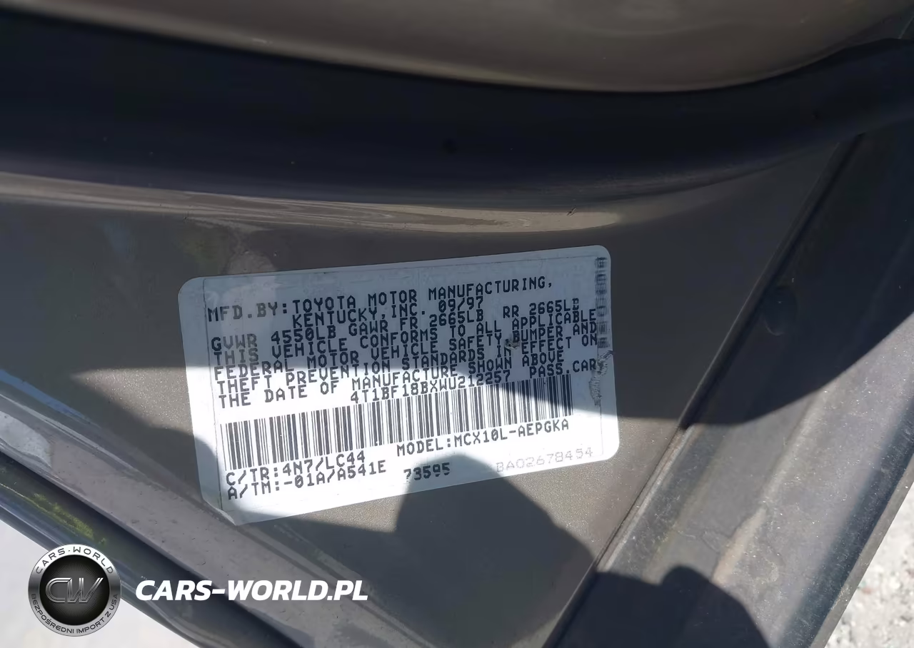 1998 Toyota Avalon Xls VIN:4T1BF18BXWU212257 - 9