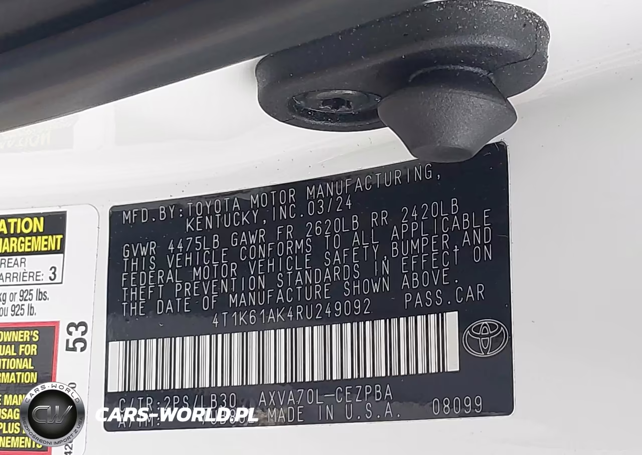 2024 Toyota Camry Xse VIN:4T1K61AK4RU249092 - 9