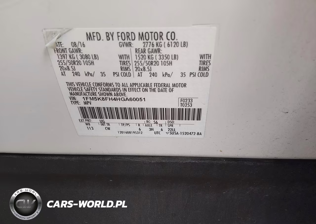 2017 Ford Explorer Limited VIN:1FM5K8FH4HGA60051 - 9