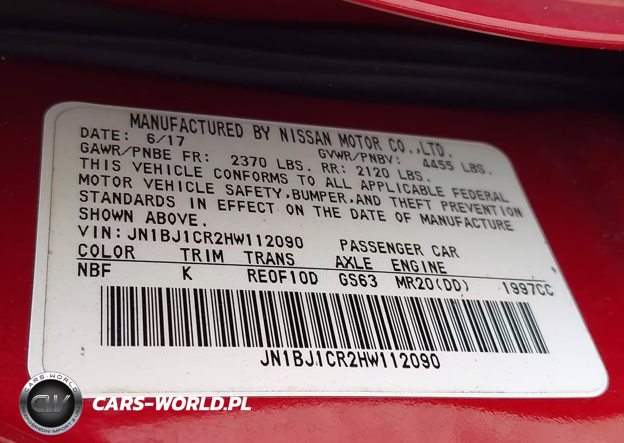2017 Nissan Rogue Sport S VIN:JN1BJ1CR2HW112090 - 9