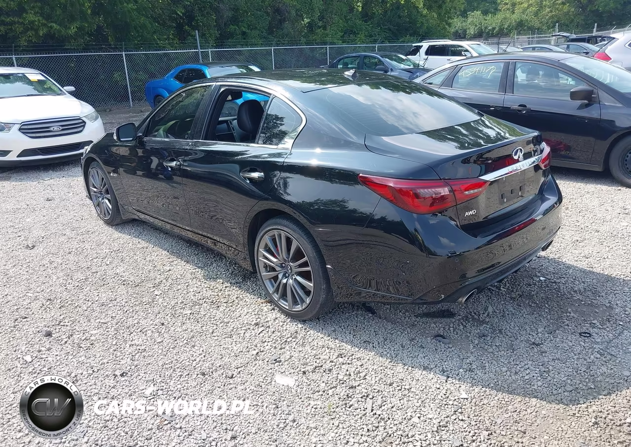 2018 Infiniti Q50 3.0T Red Sport 400 VIN:JN1FV7AR6JM480060 - 3