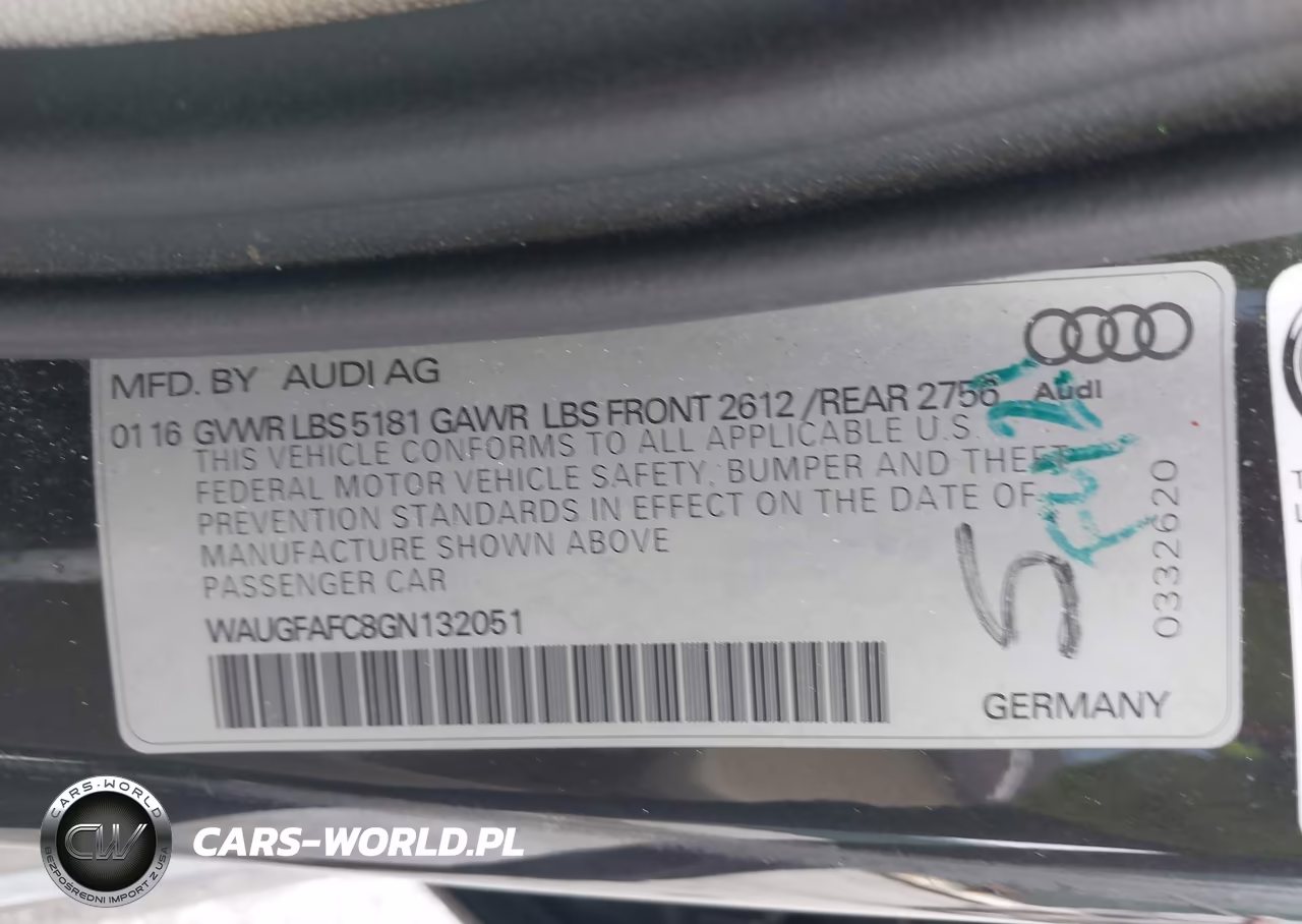 2016 Audi A6 2.0T Premium Plus VIN:WAUGFAFC8GN132051 - 9