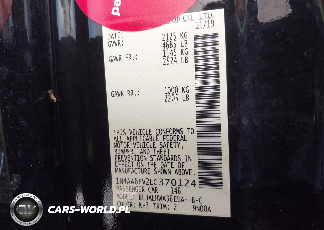 2020 Nissan Maxima Platinum Xtronic Cvt VIN:1N4AA6FV2LC370124 - 9