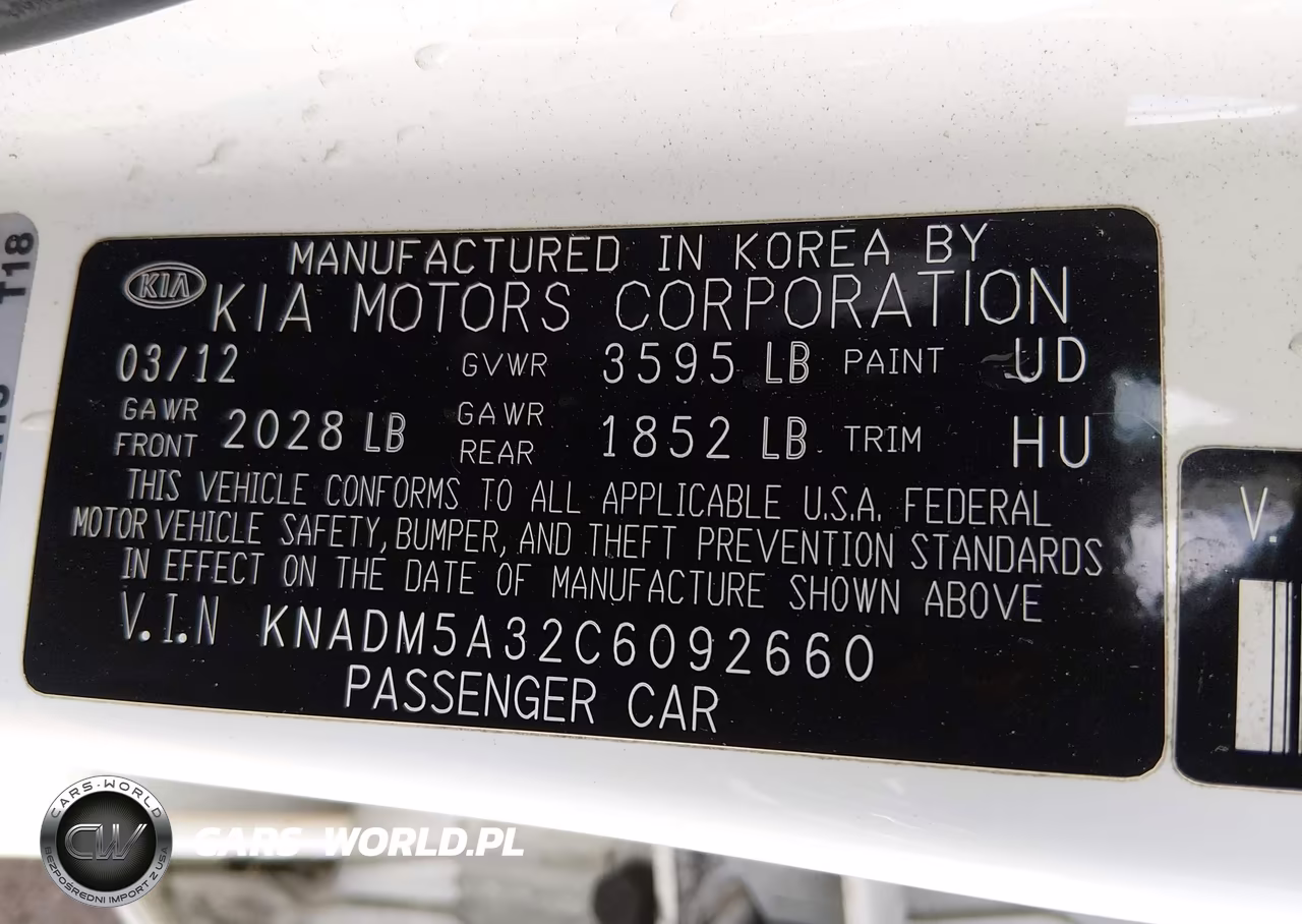2012 Kia Rio5 Lx VIN:KNADM5A32C6092660 - 9