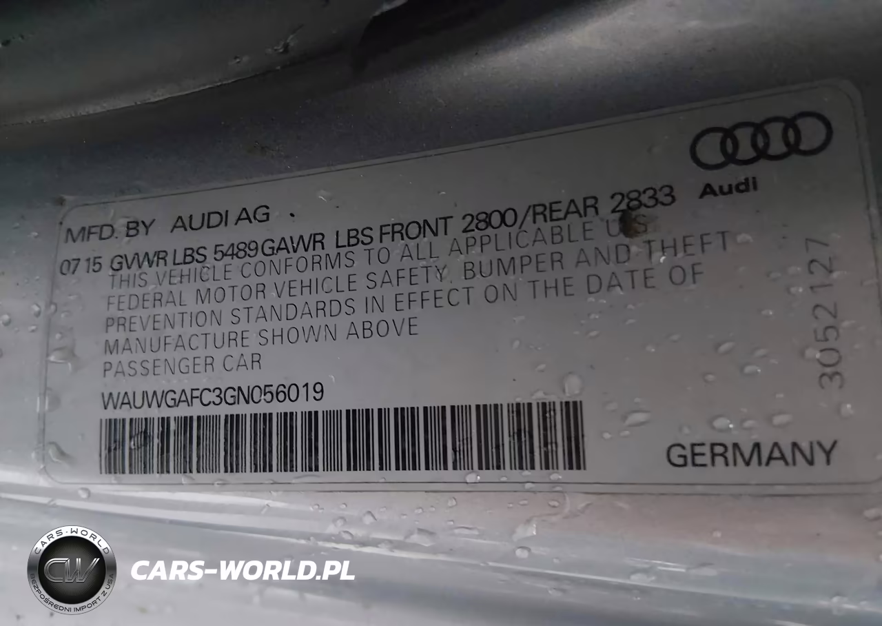2016 Audi A7 3.0 Premium Plus VIN:WAUWGAFC3GN056019 - 9