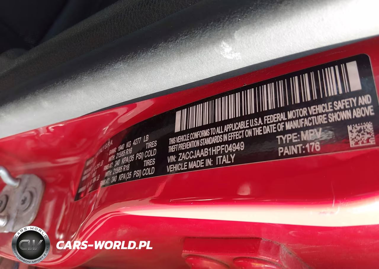 2017 Jeep Renegade Sport VIN:ZACCJAAB1HPF04949 - 9