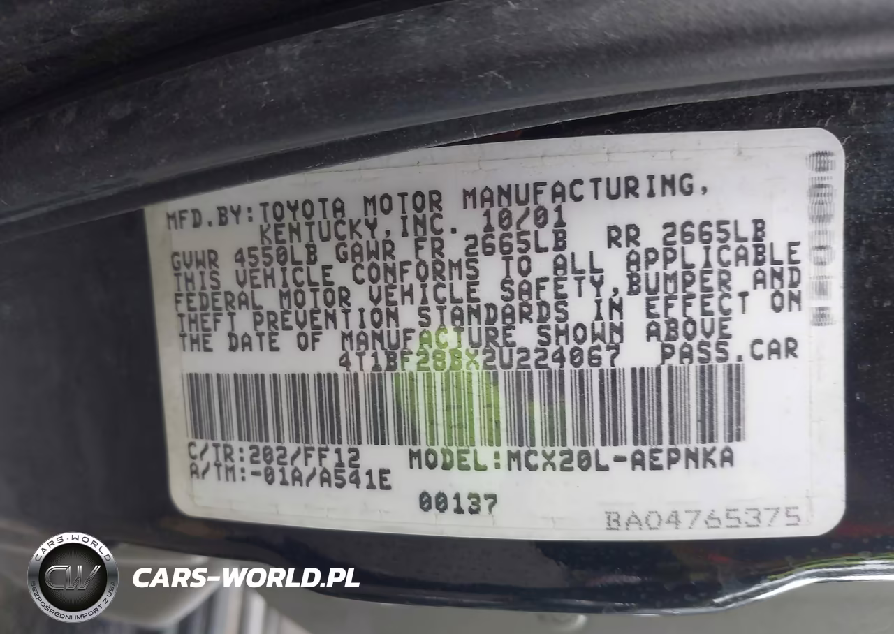 2002 Toyota Avalon Xl VIN:4T1BF28BX2U224067 - 9