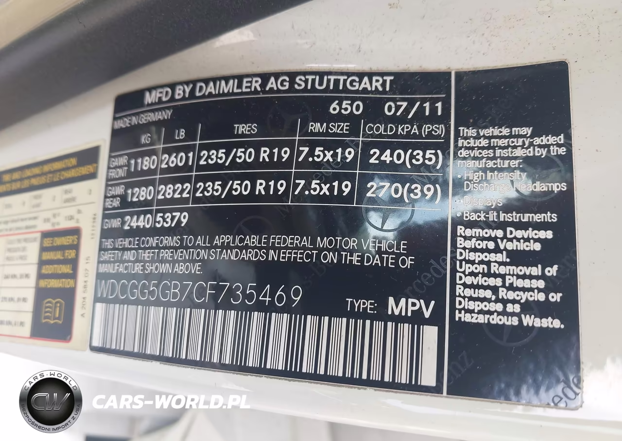 2012 Mercedes-Benz Glk 350 VIN:WDCGG5GB7CF735469 - 9