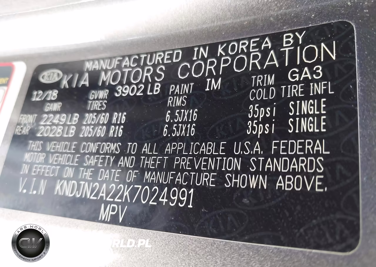 2019 Kia Soul VIN:KNDJN2A22K7024991 - 9