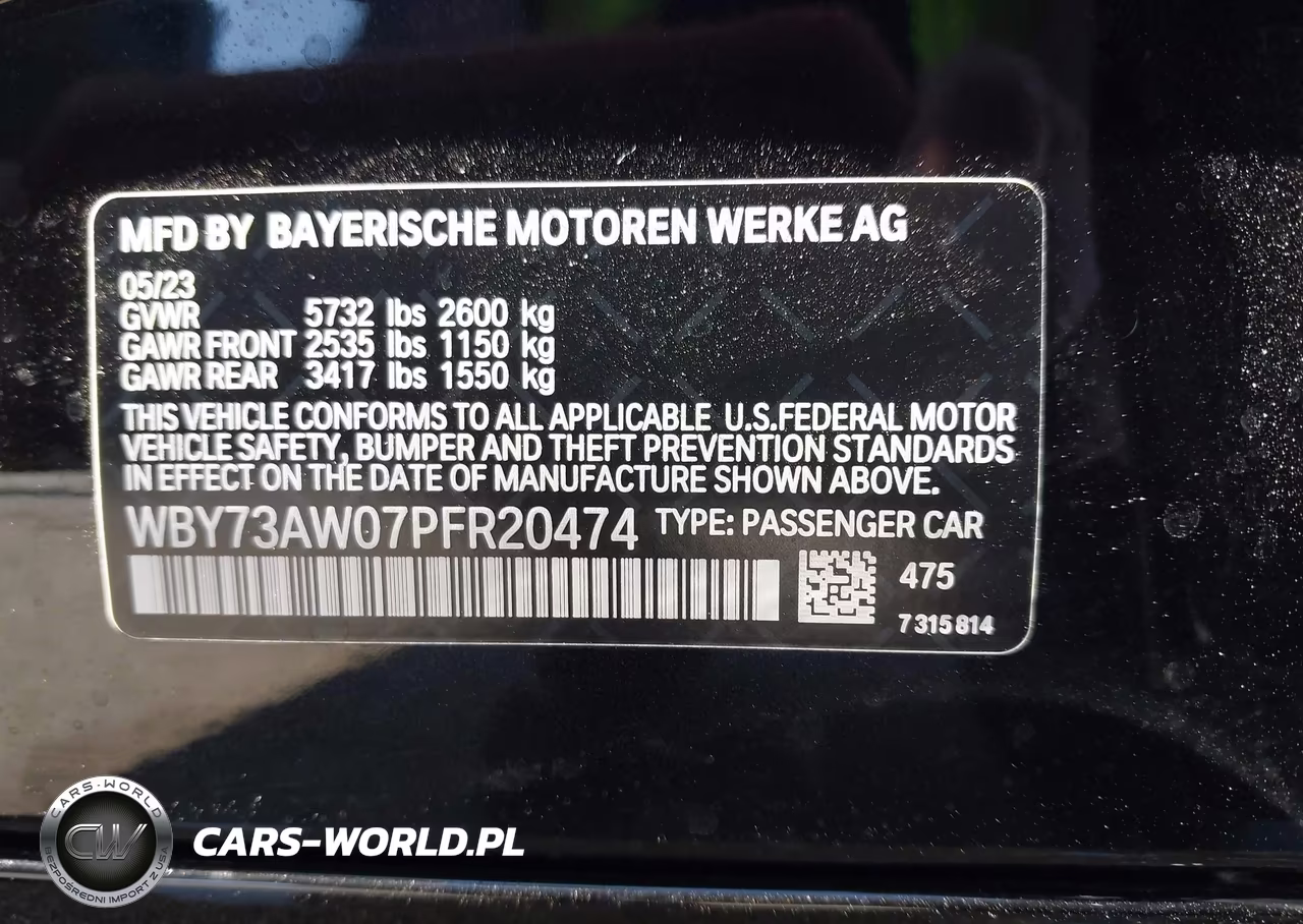 2023 BMW I4 Edrive40 VIN:WBY73AW07PFR20474 - 9