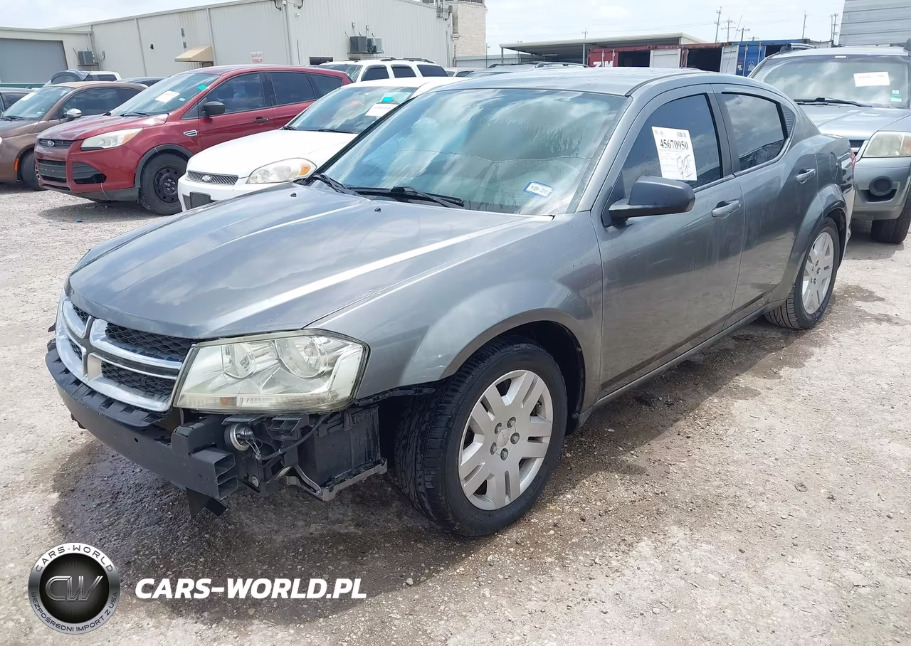 2013 Dodge Avenger Se VIN:1C3CDZABXDN548378 - 2
