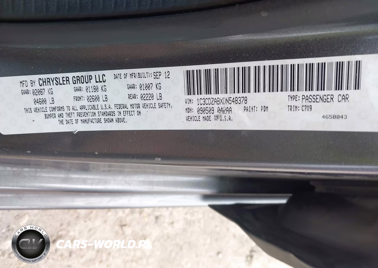 2013 Dodge Avenger Se VIN:1C3CDZABXDN548378 - 9