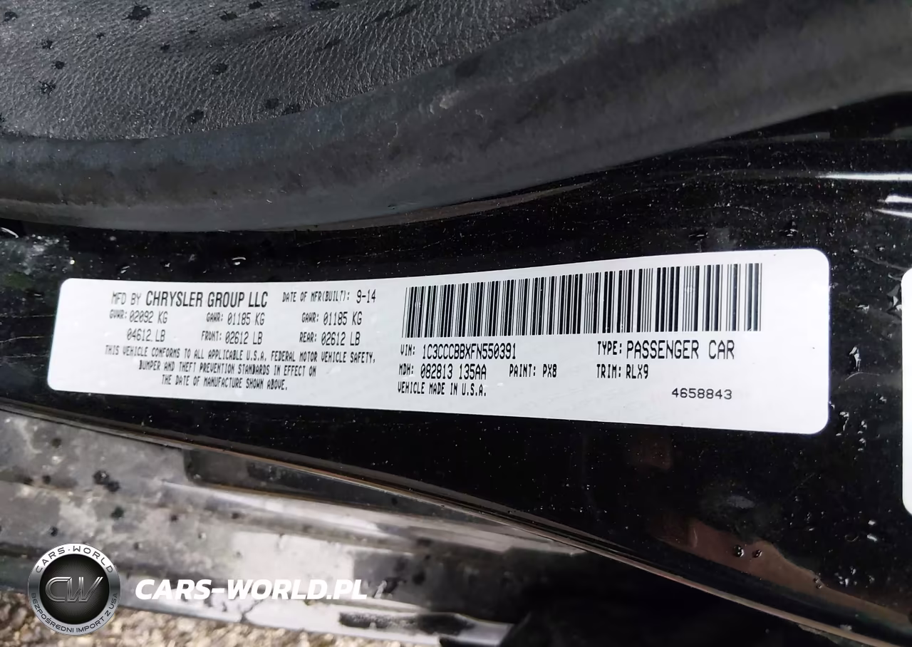 2015 Chrysler 200 S VIN:1C3CCCBBXFN550391 - 9