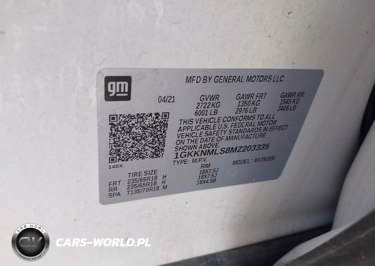 2021 GMC Acadia Fwd Slt VIN:1GKKNMLS8MZ203335 - 9