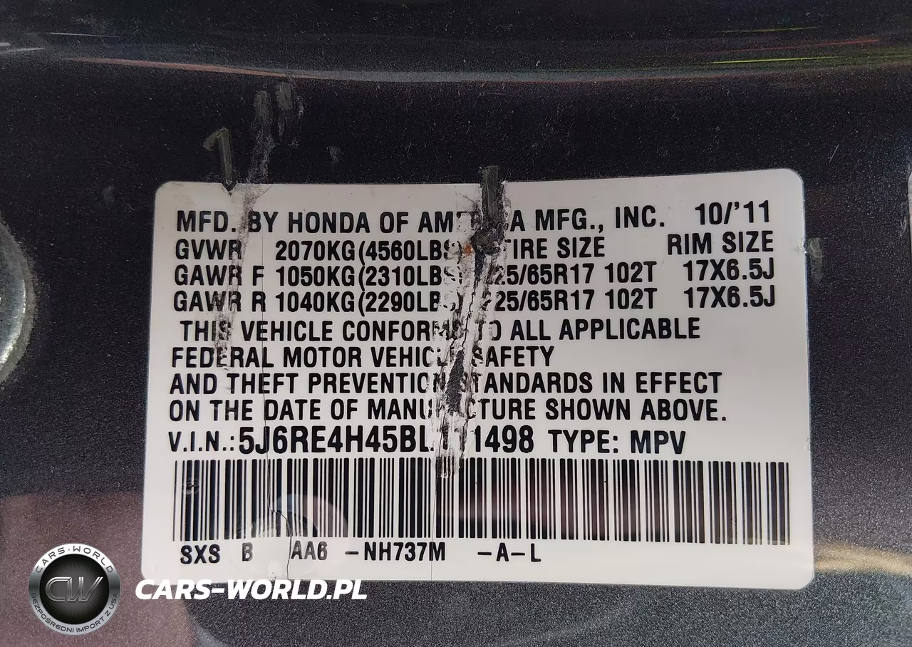 2011 Honda Cr-V Se VIN:5J6RE4H45BL111498 - 9