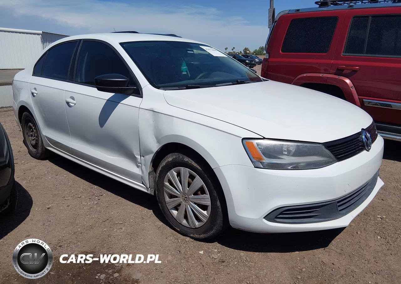 2014 Volkswagen Jetta 2.0L S VIN:3VW2K7AJ9EM424412 - 1