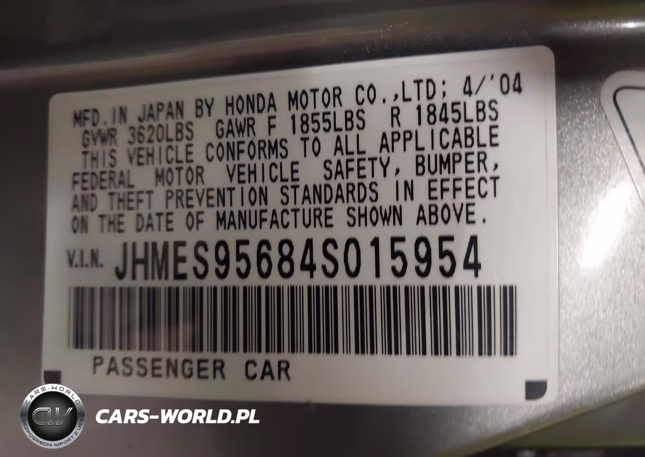 2004 Honda Civic Hybrid VIN:JHMES95684S015954 - 9
