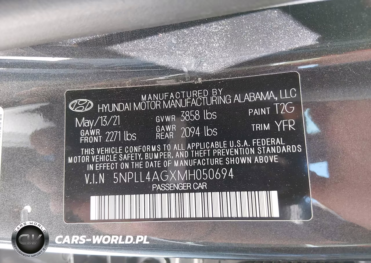 2021 Hyundai Elantra Se VIN:5NPLL4AGXMH050694 - 9