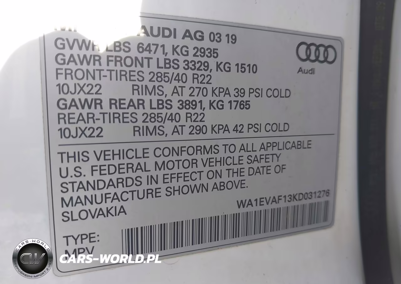 2019 Audi Q8 55 Premium VIN:WA1EVAF13KD031276 - 9