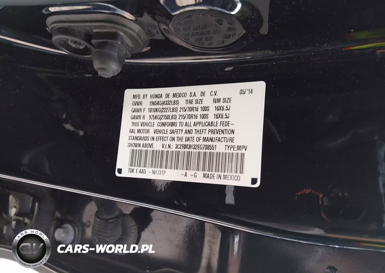 2014 Honda Cr-V Lx VIN:3CZRM3H32EG708551 - 9