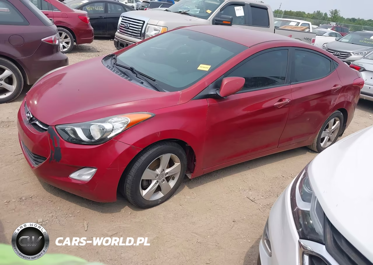 2013 Hyundai Elantra Gls VIN:5NPDH4AE8DH404135 - 2