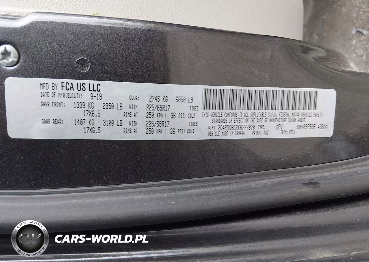 2019 Dodge Grand Caravan Se VIN:2C4RDGBG2KR777870 - 9