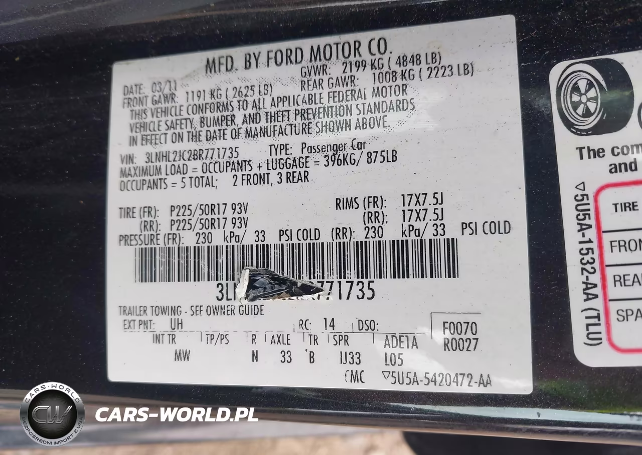 2011 Lincoln Mkz VIN:3LNHL2JC2BR771735 - 9