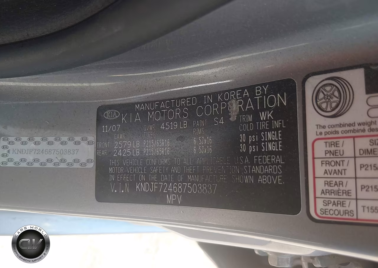 2008 Kia Sportage Lx VIN:KNDJF724687503837 - 9
