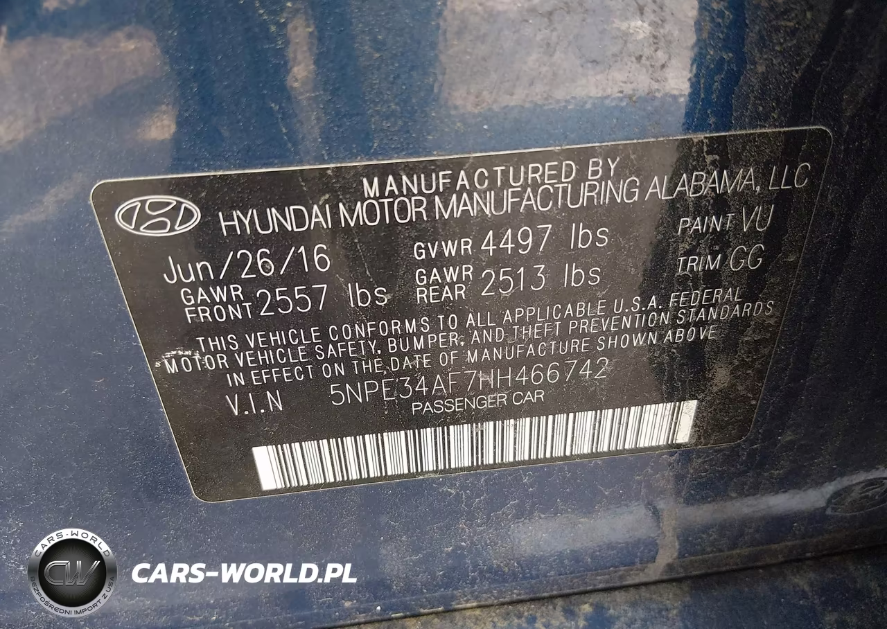 2017 Hyundai Sonata Limited VIN:5NPE34AF7HH466742 - 9