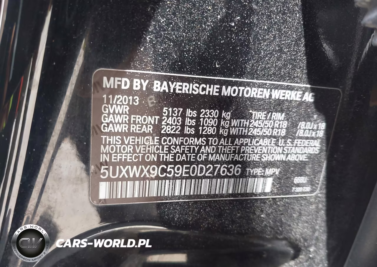 2014 BMW X3 xDrive28I VIN:5UXWX9C59E0D27636 - 9