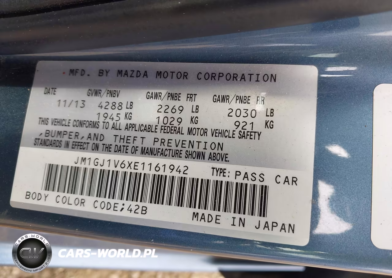 2014 Mazda Mazda6 I Touring VIN:JM1GJ1V6XE1161942 - 9